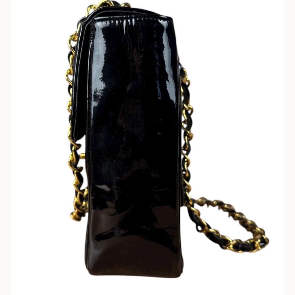 Chanel Vintage Jumbo Patent Shoulder Bag - Picture 7 of 12